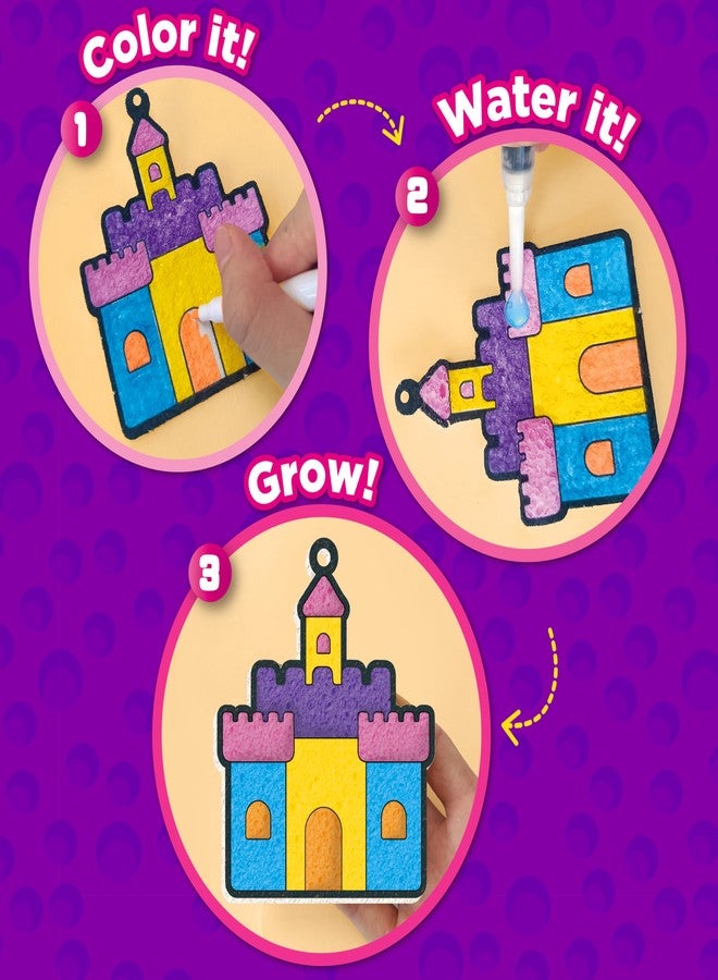 AGENTLAN Magic Puff Kit for Kids, 3D Art Kit with Unicorn & Princess, Craft Stuff for Kids, Foam Texture Paint Set, Easy DIY Crafts Gift for Girls & Boys Ages 4, 5, 6, 7, 8, 9 - Image 2